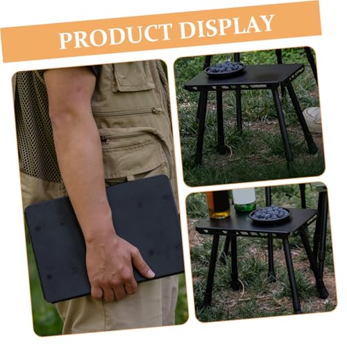 Table de camping pliante compacte pour manger assis lors d'un pique-nique