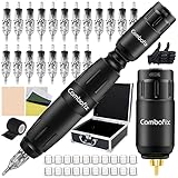 Combofix Complete Machine Kit - CELEX Machine Pen Wireless Rotary Machine Power Supply Transfer Paper Practice Skin for Beginners and Artists