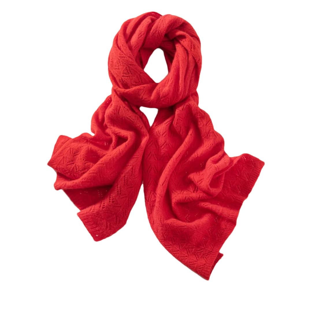 Sciarpa da donna in cashmere, lavorata a maglia, per primavera, autunno e inverno