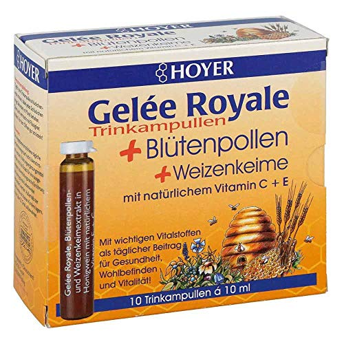hoyer gelee roy.+bluetenpol.+weizenk. trinkamp. 10X10 ml