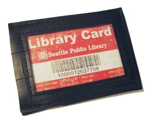 Night Out Compact Wallet, Made from Recycled Bike Tubes Black ,1 x 1 x 1 inches2