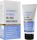 DK Ceramide & Vitamin C Oil-Free Face Moisturizer | Enhances Glow & Strengthens Skin Barrier | Deeply Hydrates | Lightweight for All Skin Types | 1.76 Oz/50 g