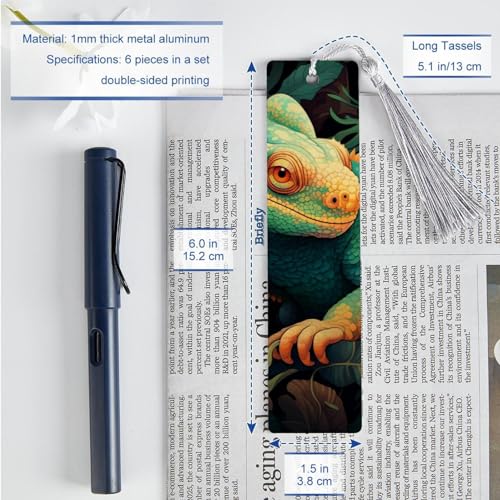 Marque-pages caméléon avec pompon, le cadeau idéal pour enseignants