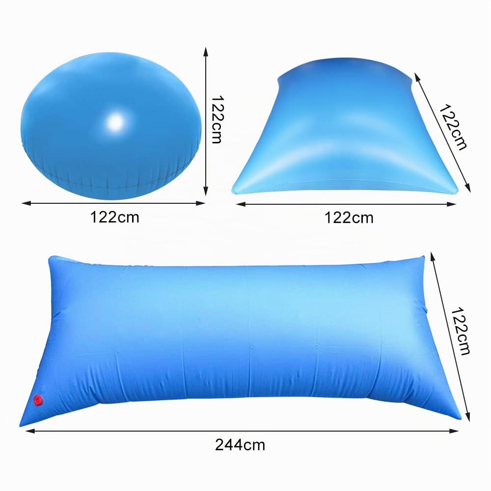 Coussin Piscine Hivernage Rectangle 8×4ft, Flotteur Hivernage Piscine, Coussin Gonflable Hiver, Ballon Hivernage Piscine Hors Sol, Accessoires Piscine pour Bache Oreiller Piscine Antigel (3 Pièces)