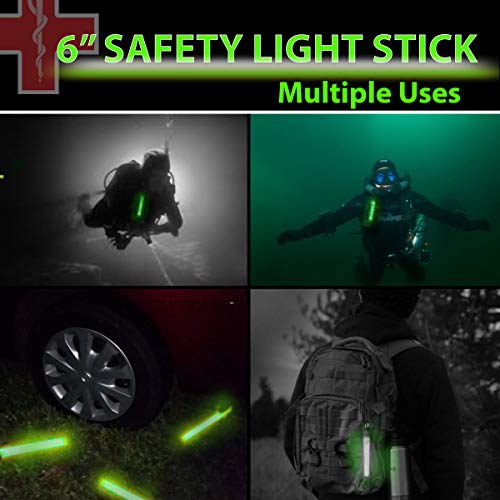 Hsgus HSGUS2021G 25 Ultra Bright Green Glow Sticks - Individual Packed With Lanyard - For Camping, Emergency Survival - Glow Lights thumb #4