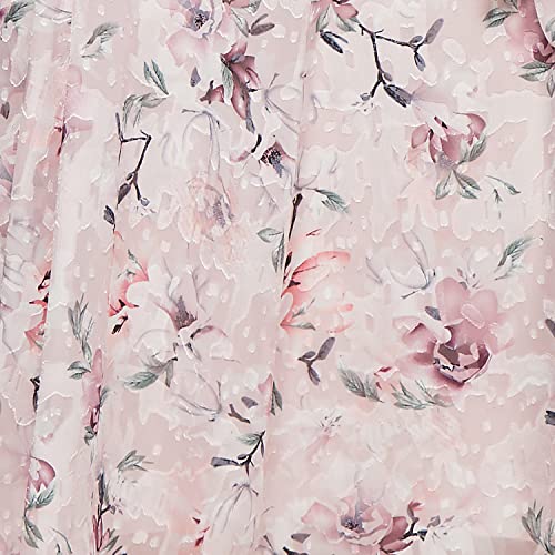 Alex Evenings Women's Sleeveless Printed Chiffon Dress With Shawl, Blush Multi, 12 #TOP4