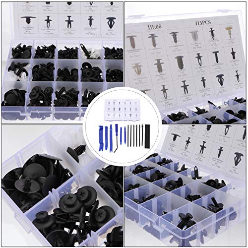 FAVOMOTO 447Pcs Clipes Retentores de Pára-Choques de Carro Rebites de Plástico Fixadores Kit de Rete