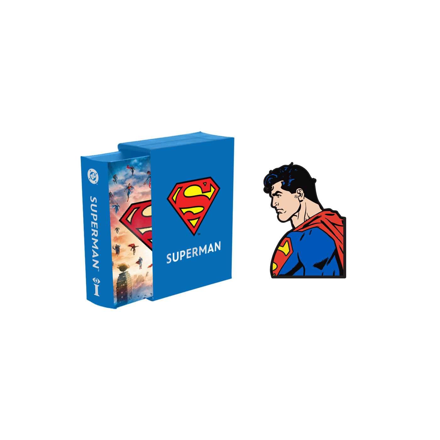 DC Comics: Superman Tiny Book and Pin Set (DC Super Heroes)