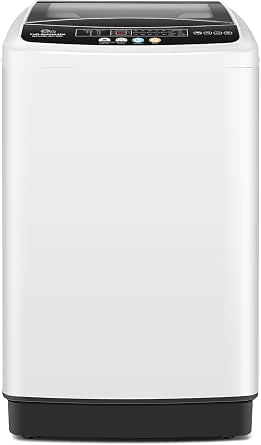 Nictemaw 20Lbs Portable Washing Machine with Glass Lid, 480W