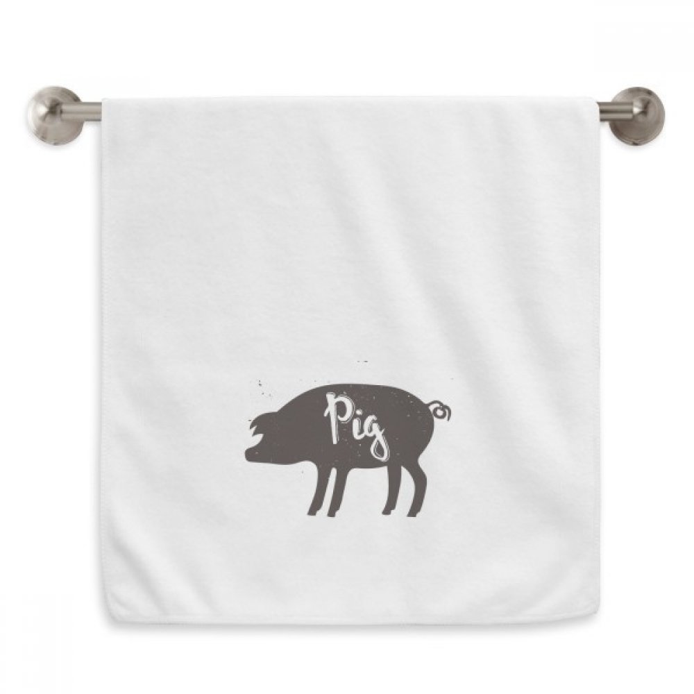 Serviette débarbouillette Cochon Noir idéale pour le soin du visage