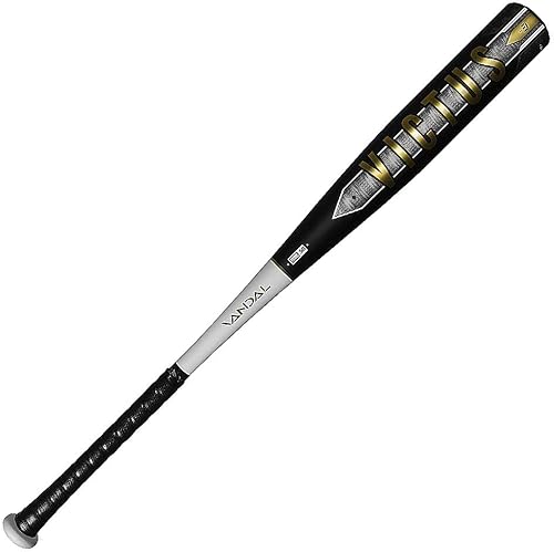 Victus Vandal BBCOR - Bate de béisbol (3 unidades), color negro y blanco