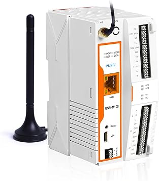 USR-M100 Industrial Intelligent IoT I/O Gateway Support MQTT Modbus RTU to TCP with 4G and Ethernet Port USR-M100-ETH