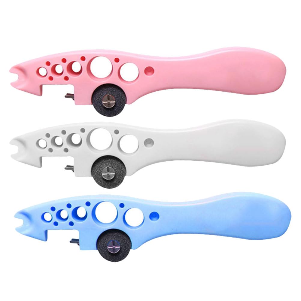 3Pcs Assorted Color Ampoule Opener Set with Grinding Wheel for Effortless Bottle Opening at Home or Medical Use