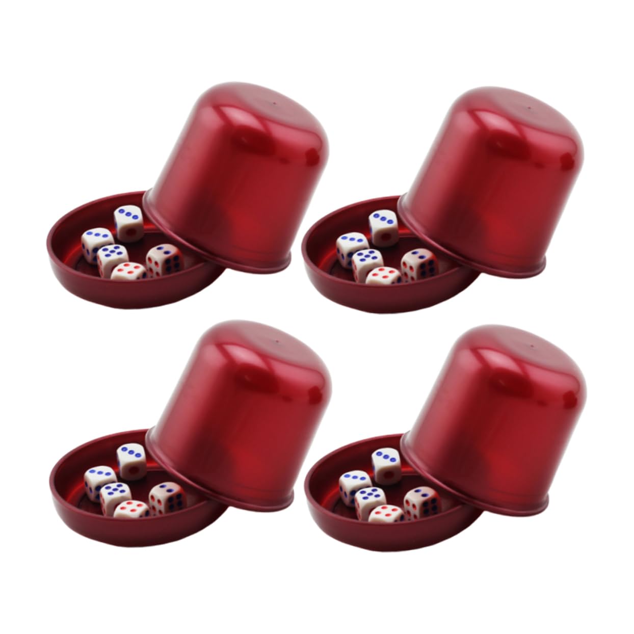 Würfelbecherspiel 4 Satz Abs Transparent Halloween Mottoparty