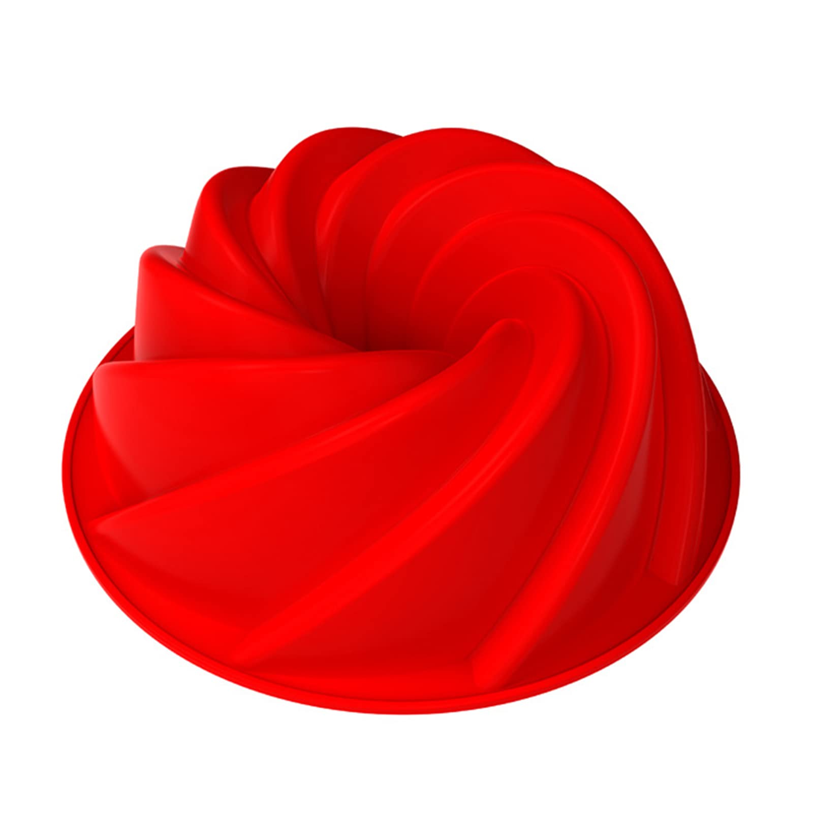 MALSSE Circular Rotation Chocolate Candy Sugar Craft Mold Cake Decorating Tools Family Art Silicone Soap Mold Silicone Muffin Molds for Baking