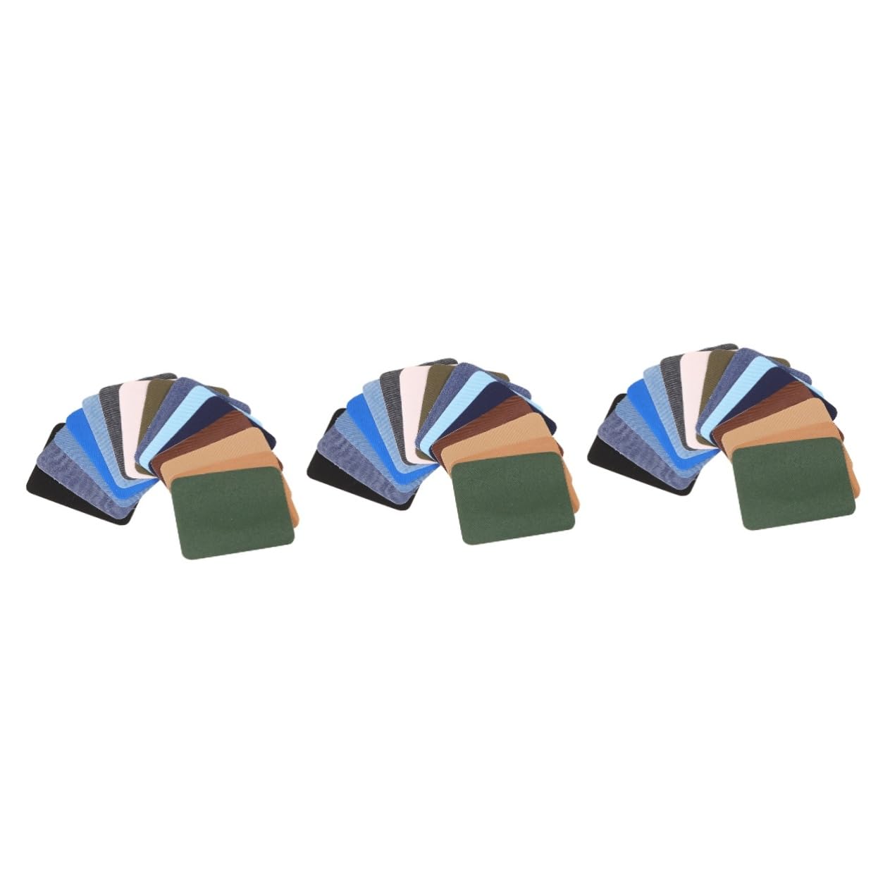 Tofficu 90pezzi Patches Denim Per Abbigliamento Kit Di Toppe Adesive Per Cucire e Riparare Maglioni Giacche e Pantaloni Mix Per Decorare e Rinforzare Tessuti