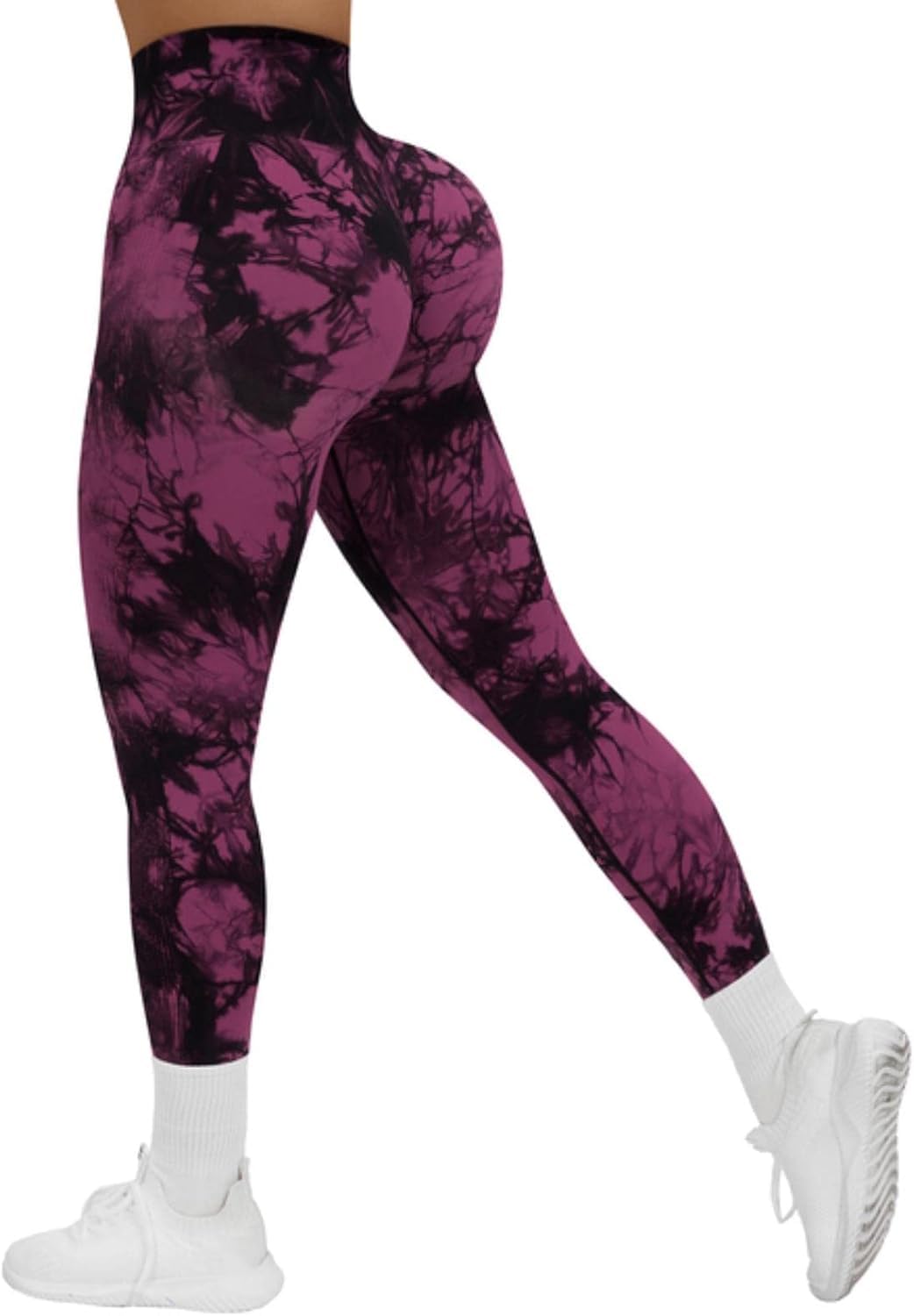 Leggings sans couture scrunch butt push up gym tights taille haute sport S