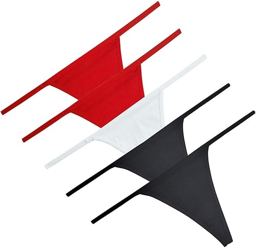 Miniatura 2 de Paquete de 5 tangas sexy de algodón para mujer, ropa interior sin costuras