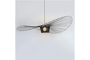 Retro Glass Fiber Lamp with Unique Shadow Hat Design for Ambient Lighting