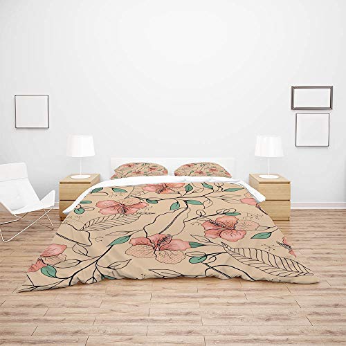 Parure de lit King Size pour des nuits sereines sans repassage grâce au polyester fluide - 4