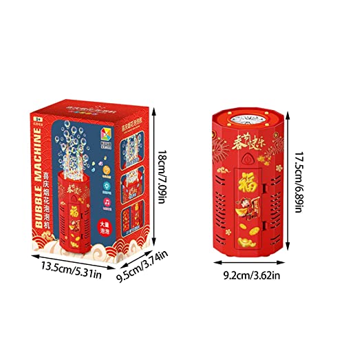 Máquina elétrica de bolhas - Máquina automática de bolhas de fogos de artifício com luzes e música |