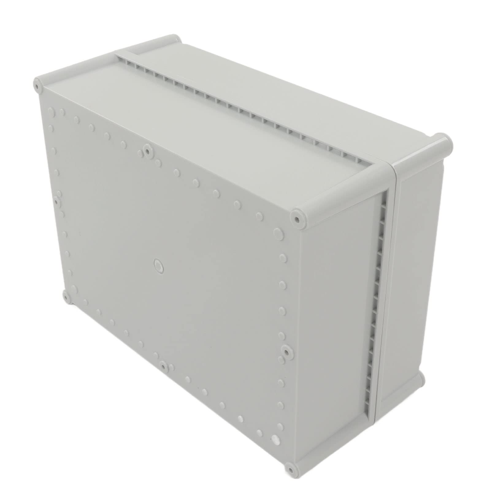 FTVOGUE Abzweigdose, ABS-Elektrogehäuse, 380 X 280 X 180 Mm, IP67, Wasserdichtes Stromanschlussgehäuse mit Kabelschutz für den Außenbereich, Garten, Landschaft, Beleuchtung, Brunnen und Heimwerker