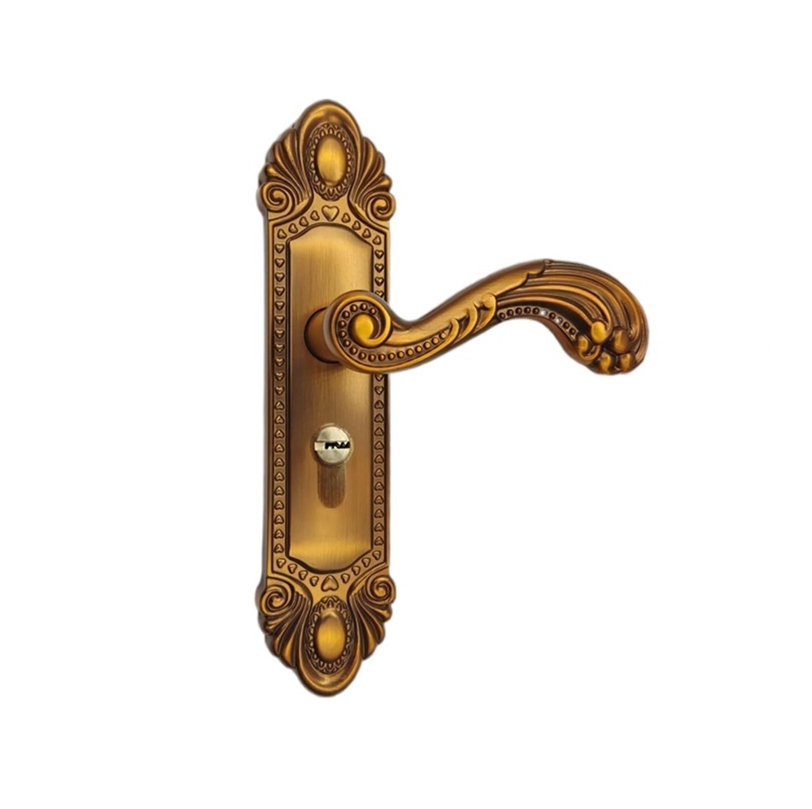Serrure de porte silencieuse européenne Small 50 en cuivre antique