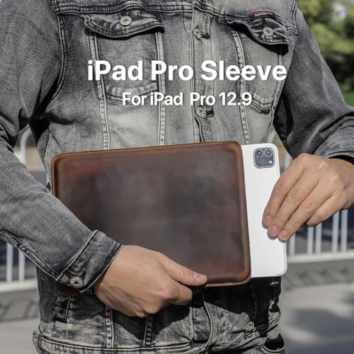 Étui en cuir iPad Pro 12,9 vertical : l'authenticité d'une housse fine et durable