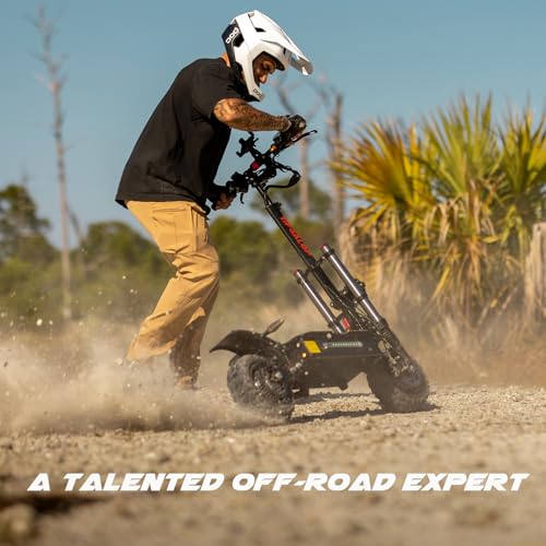 Image of COFANSON Adult Electric Scooter 5600W Dual Motor with Seat, Top Speed 50mph, Range 50-60 Miles, Foldable Commuter Electric Scooter