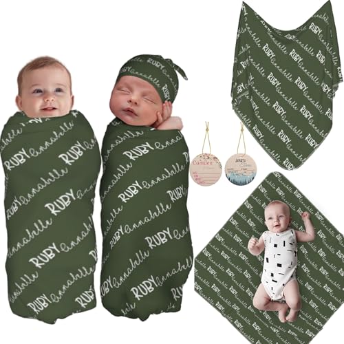 Personalized Baby Swaddle with Name, Baby Name Blanket, Personalized Baby