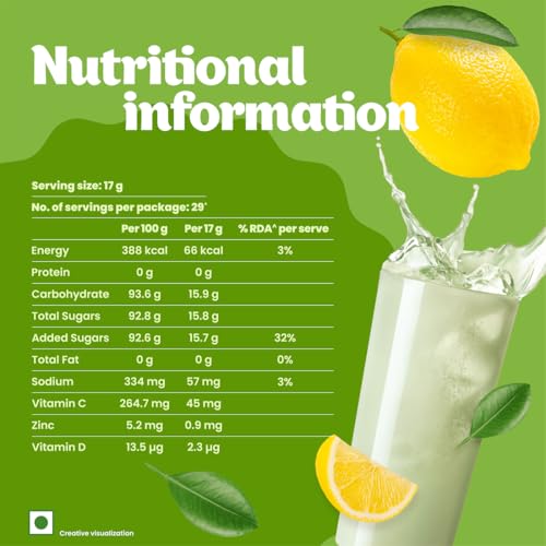 Image of Tang Lemon Instant Drink Mix, 500 g (Pack of 3)