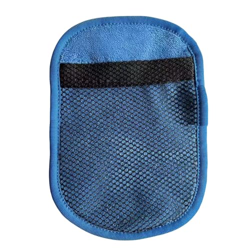 Porceosy 1 Pc/2 Pcs Beach Sand Removal Mitts Sand Wipe Off Mitts at Beach Coral Velvet Sands Remover Cleaner Mitts for Volleyball Sandbox Beaches Activities Summer Essentials tool Blue