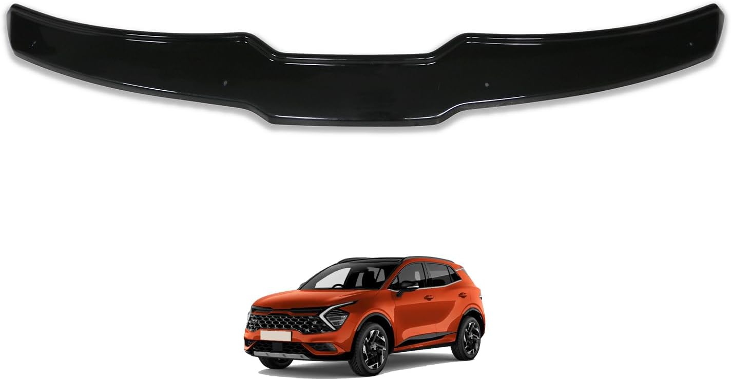 For Kia Sportage 2021 2022 2023 2024 Bonnet Protector Guard Front Bug Shield Hood Deflector Hood Stone Hood Shields Piano Black