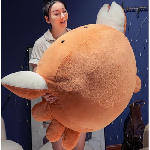 抱き枕 ぬいぐるみ カニ リアル 蟹 大きい 動物 かわいい ふわふわ もちもち 柔らかい 癒し効果 長い枕 座布団 ホワイトデー 彼女へ 誕生日 記念日 プレゼント 70cm 店飾り 置物 ブラウン ベッドサイドの商品画像（Amazon）