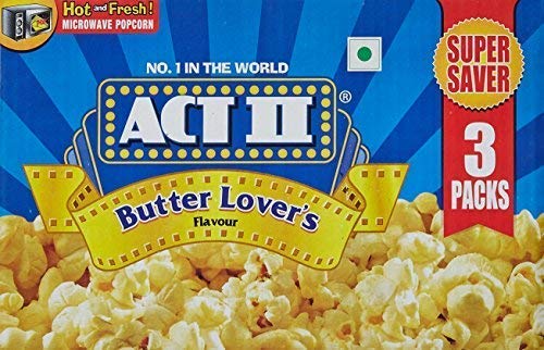 Act II Microwave Popcorn Butter Lovers, 297g (Pack of 2)