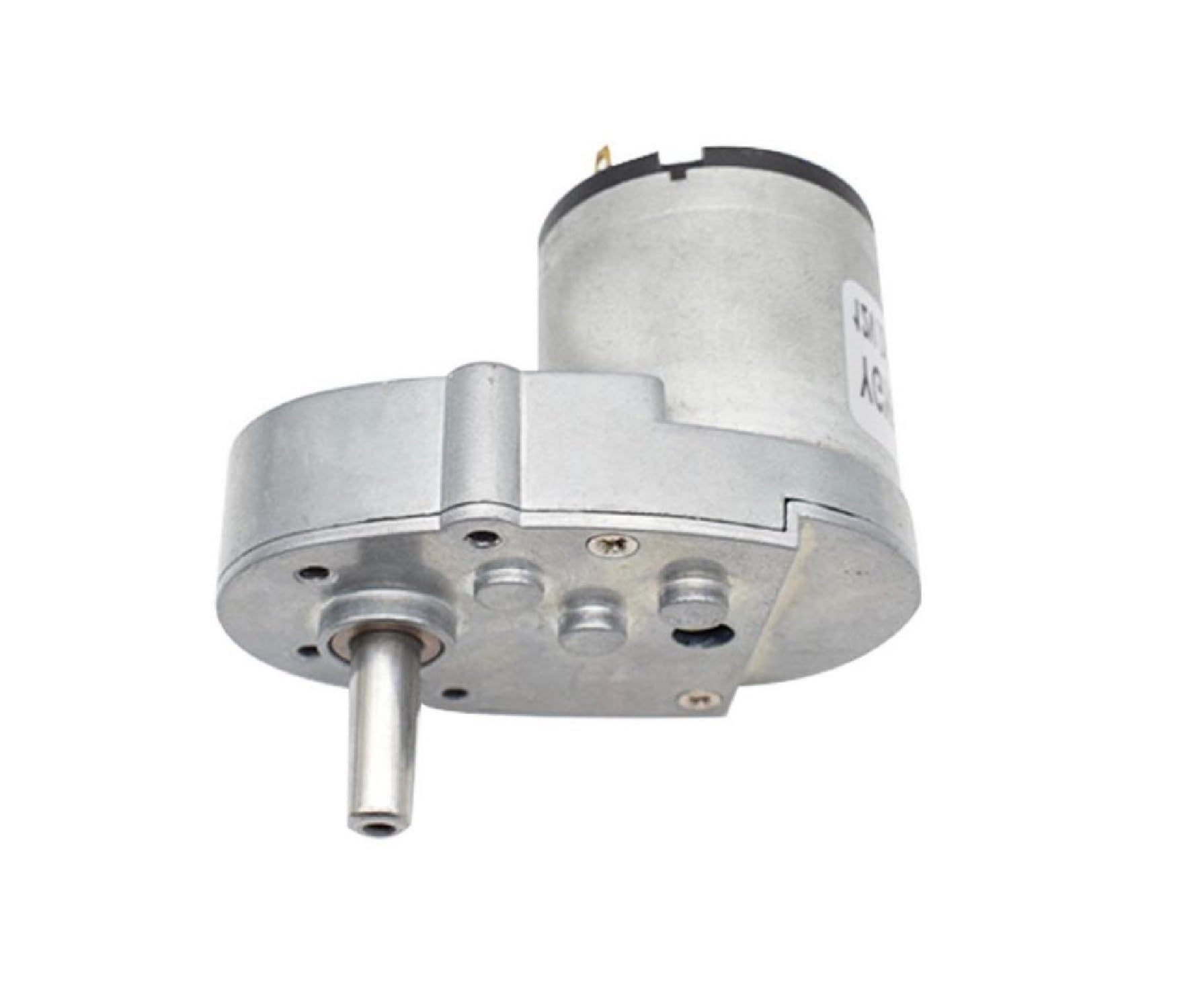 7-Type Full Metal Gearbox Gear Motor DC 3V-12V 16RPM-65RPM Slow Speed Micro Reduction Gear L-Shape Motor, 2 Wiring Connecting Without Encoder (Pack of 1)