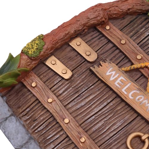 WANGCL Fairy Garden Accessories Fairy Doors for Garden Trees with Illuminated Window Street Lights for Yard Lawn Art Decoration - Image 4