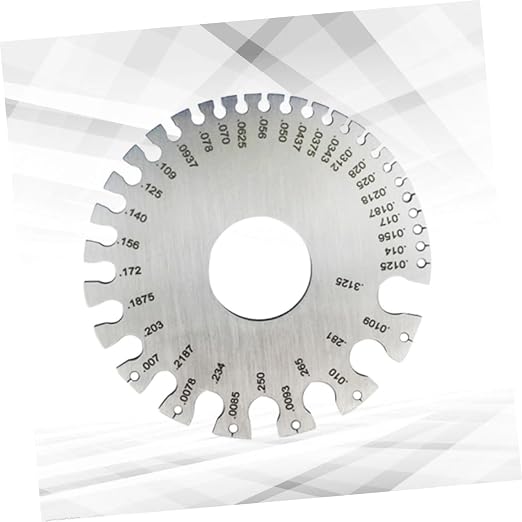 Calibrador para soldadura de acero inoxidable 0-36 alta precisión miniatura 6