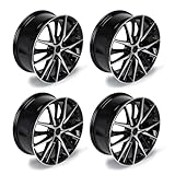 18 Inch Alloy Wheel Replacement, Compatible with Toyota Camry 2021–2023, 18x8 Rim, Black Finish, 5x114.3 Bolt Pattern, ET40 Offset, 60.1mm Hub Bore, Set of 4