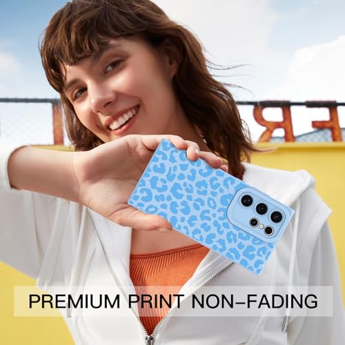 OOK Compatible with Samsung Galaxy S24 Ultra Case, Blue Leopard | Silicone Trendy Cheetah Print Pattern, TPU Camera Protection, Slim Shockproof Phone Cover, Women Girls - image 5