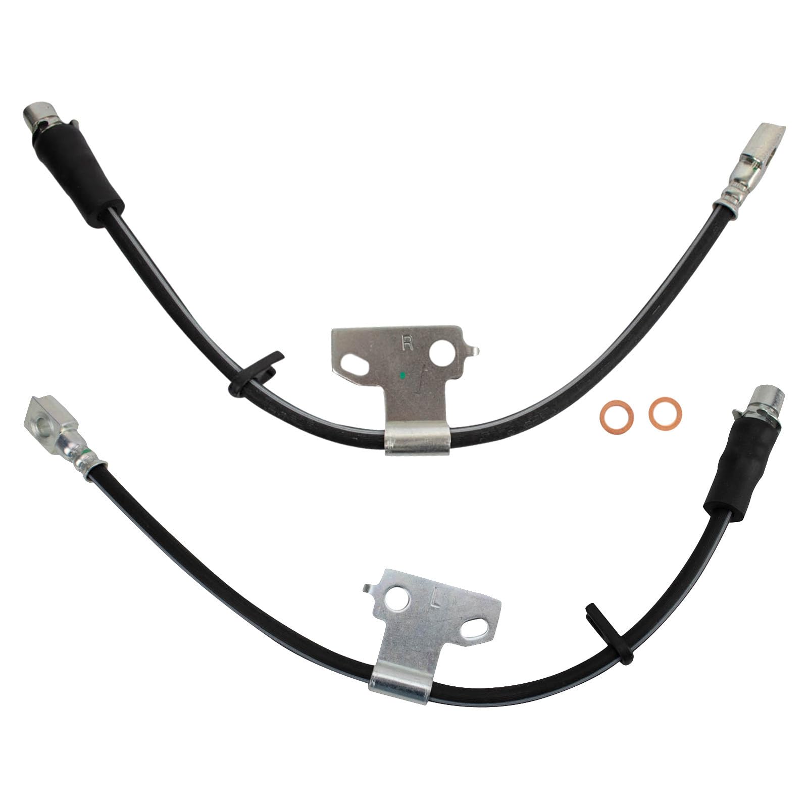 TRQ Front Brake Hose Set