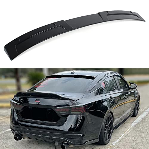 Premium JDM Gloss Black Rear Window Visor Deflector Roof Spoiler Compatible with 2019-2022 Nissan Altima