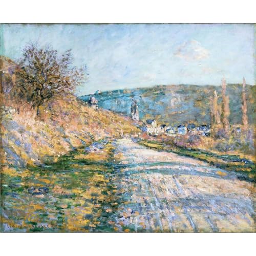 Impression giclée Monet La route de vétheuil en encres d'archives