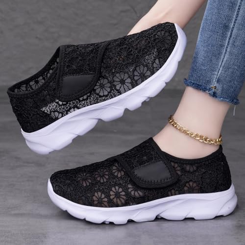 Zapatos de caminar para mujer anchos que alivian tus pies con suela gruesa y suave 2