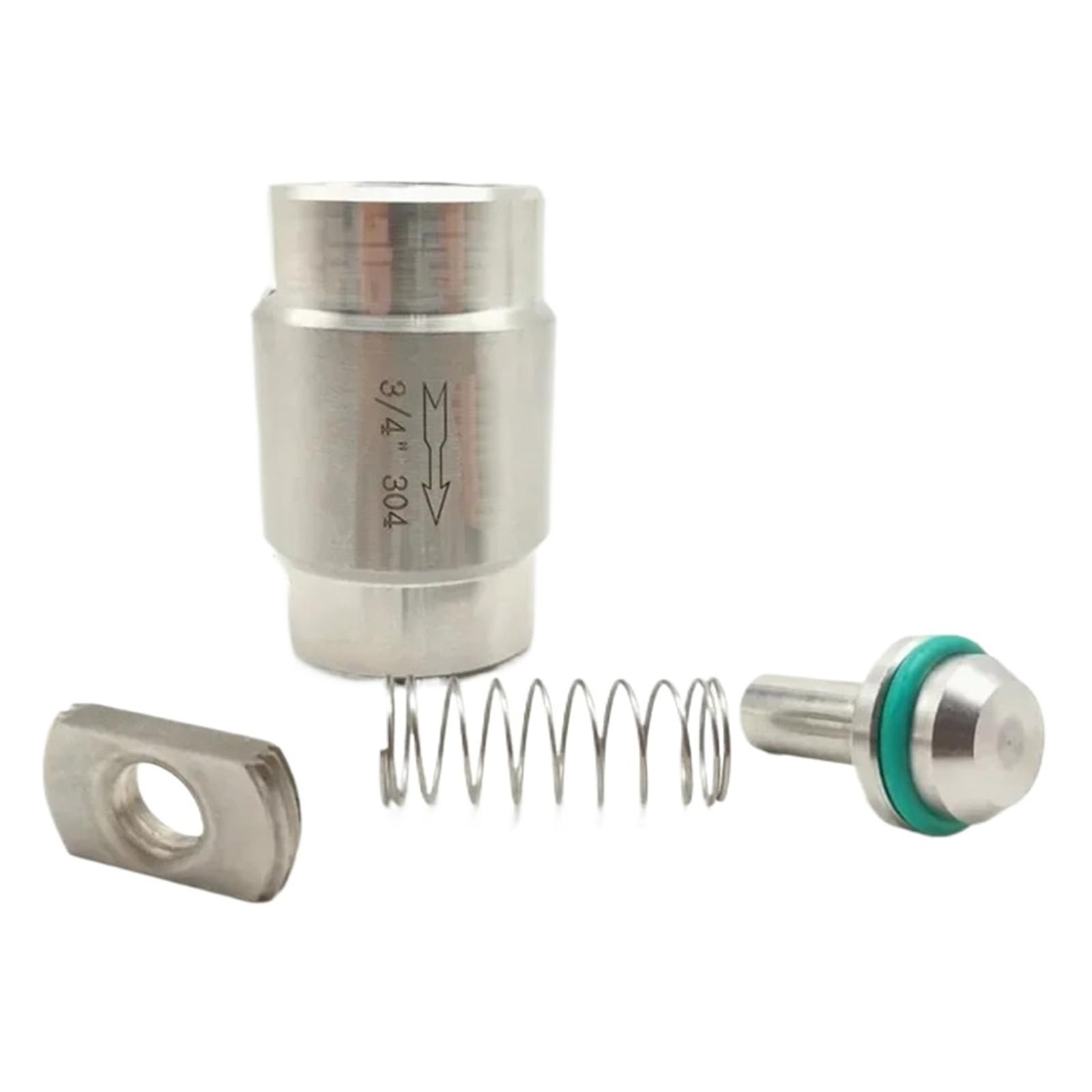 1/8" 1/4" 3/8" 1/2" 3/4" 1" BSP Femmina Inox Valvola di Ritegno unidirezionale Non-Retrorun(3/4")