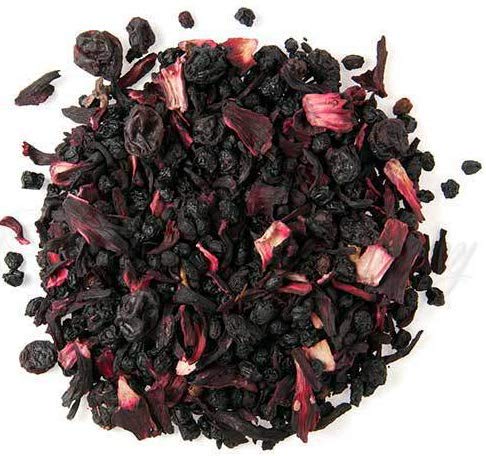 Denise's Fine Tea, USDA Organic, Berry Berry Herb and Fruit Tea, Caffeine-Free Loose Leaf (100g)