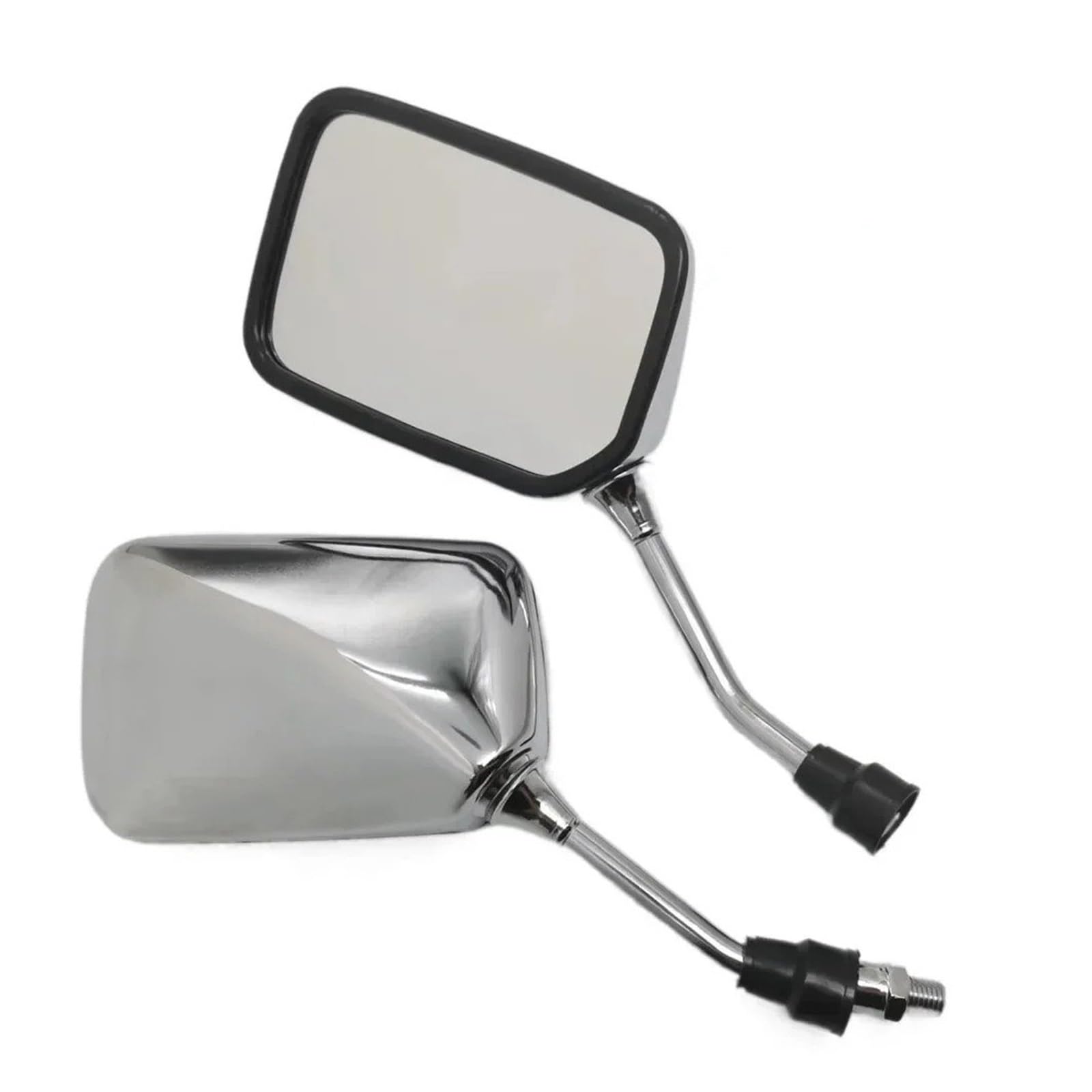 Coppia Specchietti Moto Coppia Specchietti Retrovisori Quadrati Per Moto Filettatura 10mm M10 Per Scooter Baron BMS Retro Lance Vintage Pezzi Di Ricambio