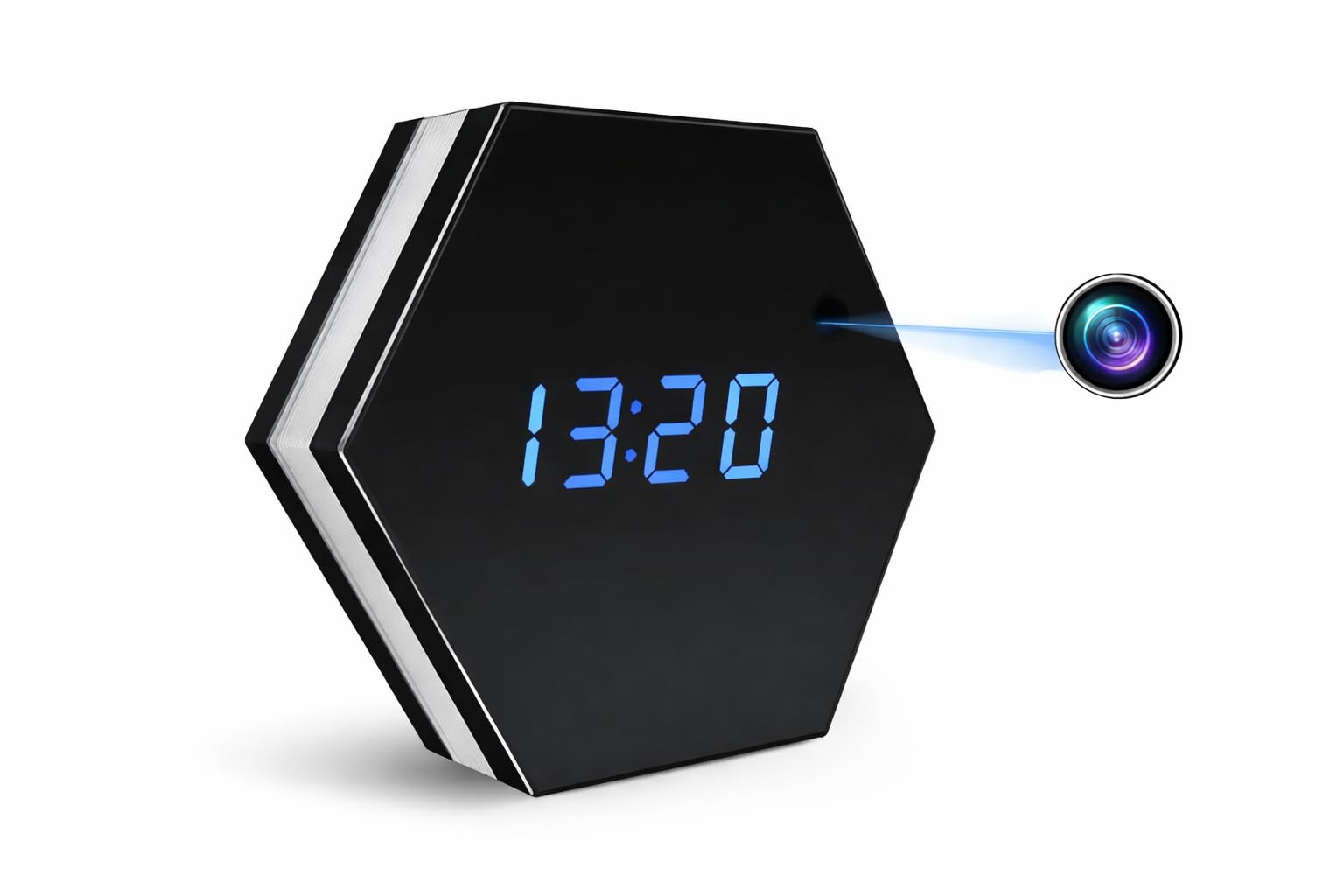 FREDI HD PLUS WiFi Digital Clock Camera 1080P Full HD | Live View on Mobile via App | 256GB SD Card Support | 130° Wide Angle | Two Way Audio | Motion Detection | Loop Recording | Indoor Monitoring-picture-36