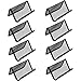 Xin store Metal Mesh Business Card Holder Organizer for Desk Office, Black (Pack of 8)