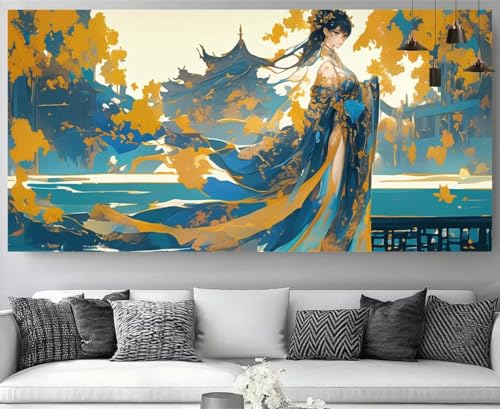 Diamond Painting XXL 80x160cm Beauté Japon Broderie Diamant Kit Complet M-Y685